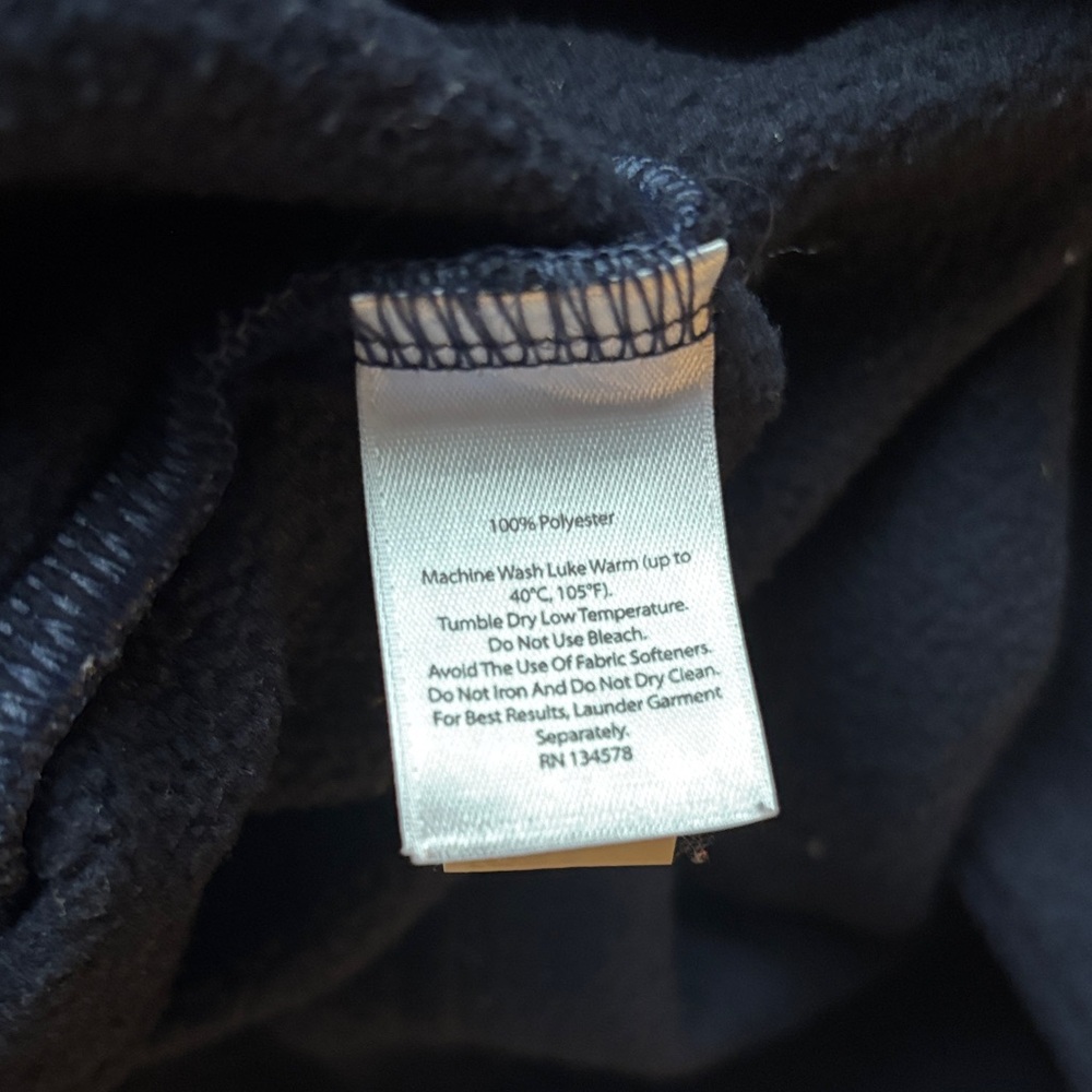 Vineyard Vines Men's Black Fleece Zip-Up Sweater - Picture 5 of 6